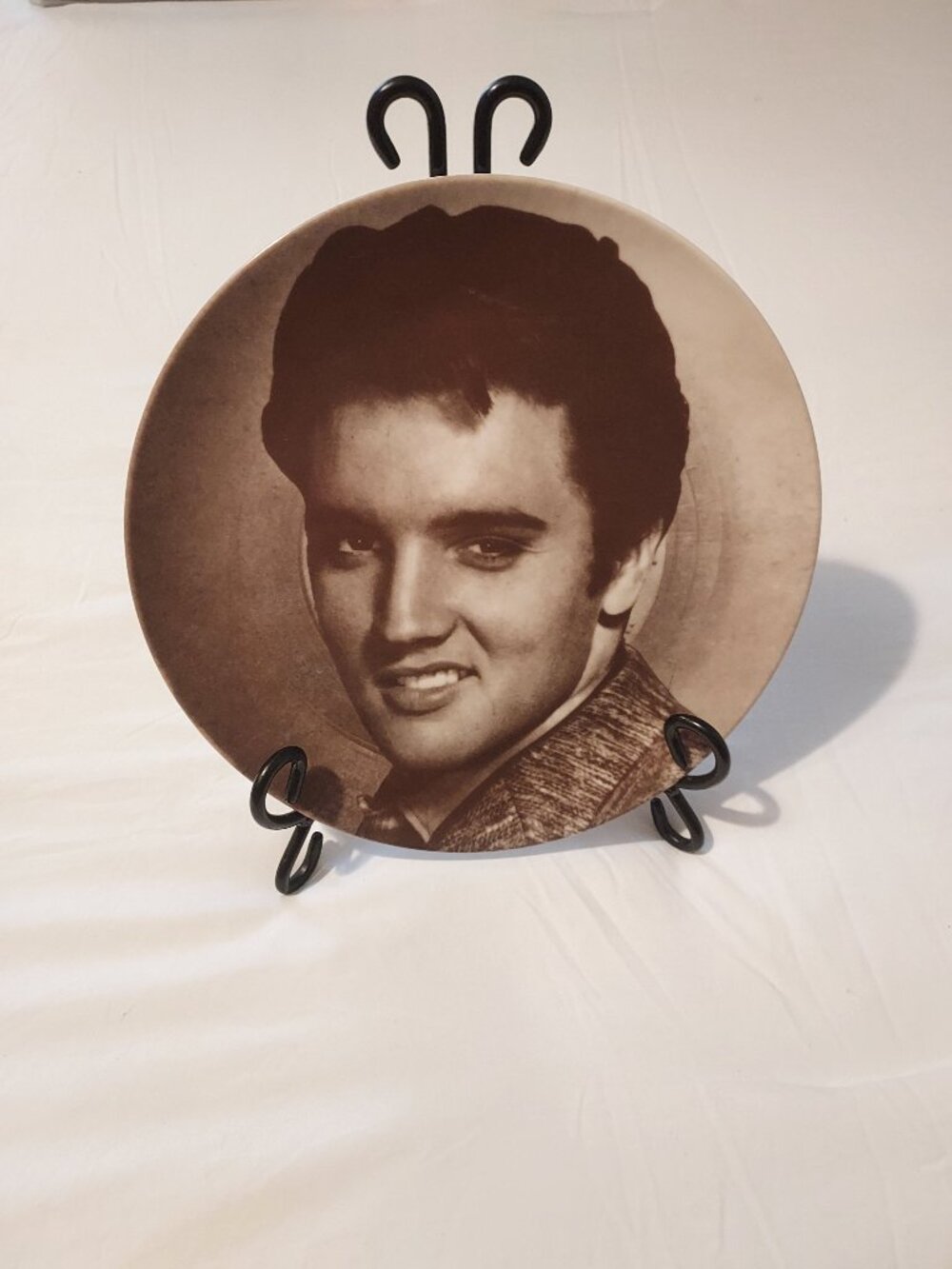 Elvis Presley Sepia Black & White Melamine/Plastic Plate 10”